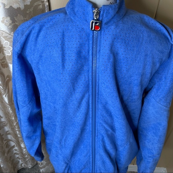 Vintage Mens Bonnie Sportswear California Large Blue Purple Full Zip Jacket - Picture 2 of 5